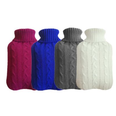 2000ml Explosion-proof Hot Water Bottle Bags Protective Warm Large Cover Winter Heat Preservation Soft Safe Removable Knitted