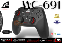 WIRELESS JOYSTICK (จอยสติ๊กไร้สาย) SIGNO (WC-691) MODELOS 2.4G WIRELESS GAMING CONTROLLER USB 2.0 RECEIVER (2Y) -ของแท้