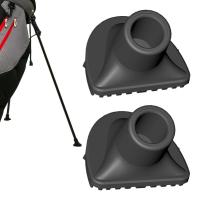 2Pcs Golf Bag Feet Wear-resistant Strong Grip Stable Support Detachable Golf Club Pouch Stand Replacement Feet Golf Accessories