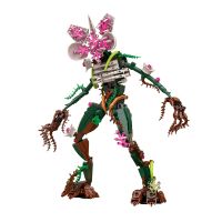 MOC Demodog ชุดบล็อคก่อสร้างรูปกล้วยไม้สำหรับสิ่งที่รัดคอ Demogorgon โมเดลต่อจำลองของเล่นเด็กของขวัญวันคริสต์มาส