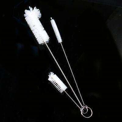 【cw】 3PCS/set Tube Function Cleaning Drink Cleaner Bottle Pipe Brushes Handle ！