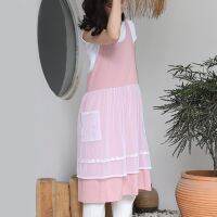 【CW】 New Fashion Affordable Luxury Korean Apron Anti pollution Mesh Fluffy Clothing