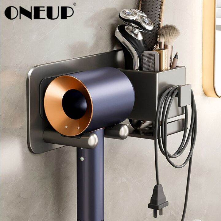 oneup-hairdryer-shelf-free-punching-bathroom-rack-bracket-toilet-hair-dryer-hair-dryer-hanger-organizer-bathroom-accessories-bathroom-counter-storage