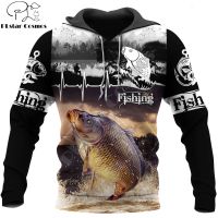 Fashion Animal hoodies Carp Fishing 3D All over Printed Sweatshirt Hoodie Harajuku Streetwear Unisex Casual Tracksuit DW0126