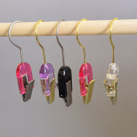 5pcs Transparent Hooks Clothing Store Wardrobe Acrylic Clips Crystal Socks Scarf Hook Clothes Hanger Hook