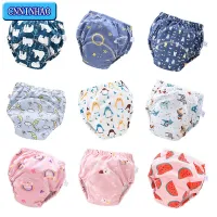 Baby Reusable Diapers Panties Potty Training Pants For Children Ecological Cloth Diaper Cotton Newborn Washable 6 Layers Nappies Cloth Diapers