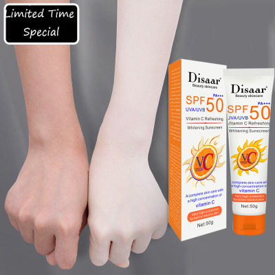 (แท้จริง) DISAAR ซันบล็อค SPF 50+++ กันน้ำ ครีมกันแดด ป้องกันรังสี UVA/ UVB