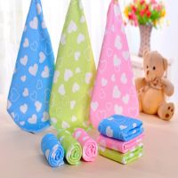 【CC】 Hot Microfiber Printed Kids Bibs Hand Face for Adults 25x25cm