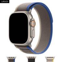 URVOI Trail Loop untuk Apple Watch Band Ultra Series 8 7 6 SE 54321 Nylon Weave untuk IWatch Strap Ringan Pull Tab Closure 49Mm