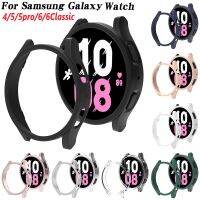 นาฬิกาเคส Galaxy 4/5/6 40มม. 44มม. 5Pro 45มม. เปลือกกันชนป้องกัน PC สำหรับ Galaxy Watch 6 43มม. 47มม.