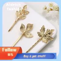 ALDRICH FASHION เครื่องประดับผม Bobby Pin เครื่องมือจัดแต่งทรงผม กิ๊บติดผมเจ้าสาว ปิ่นปักผม รูปร่างใบ กิ๊บติดผมผู้หญิง