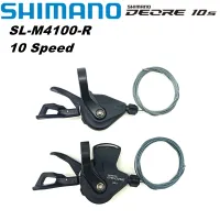 Shimano Deore M4100 1X10s RAPIDFIRE PLUS สายที่หนีบก้านโยกเปลี่ยนเกียร์10สปีด SL-M4100สวิตช์จักรยานที่จับสำหรับ JEEP Wrangler 10V 10 S