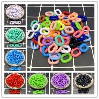 【LZ】✽  20 pçs/lote 14x19x4mm Acrílico Link Cadeia Chaveiros Para Colar Pulseira Fazendo Colorido Cadeia de Plástico Ligações Fazer Jóias