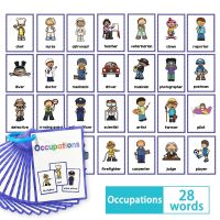 Children Learning Occupations English Words Flashcards Educational Toys Learning Cards English Flash Cards for Kids Homeschool Supplies Teaching Aid