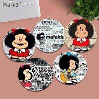 MaiYa New Design Cartoon Mafalda Customized laptop Gaming round mouse pad gaming Mousepad Rug For PC Laptop Notebook