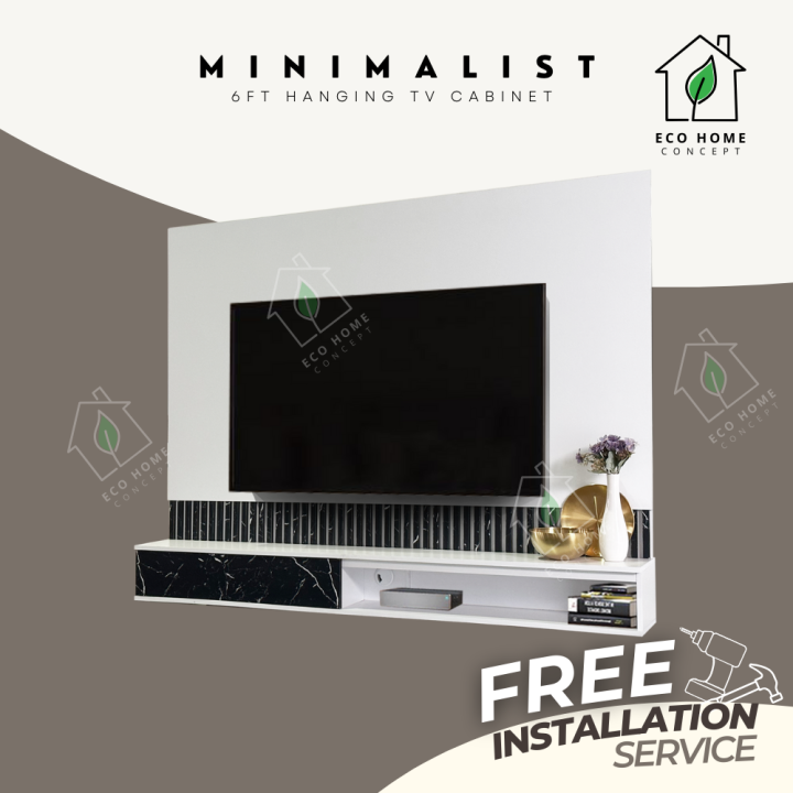 {FREE SHIPPING}{Free Installation} 6ft Hanging TV TV Dinding 6kaki