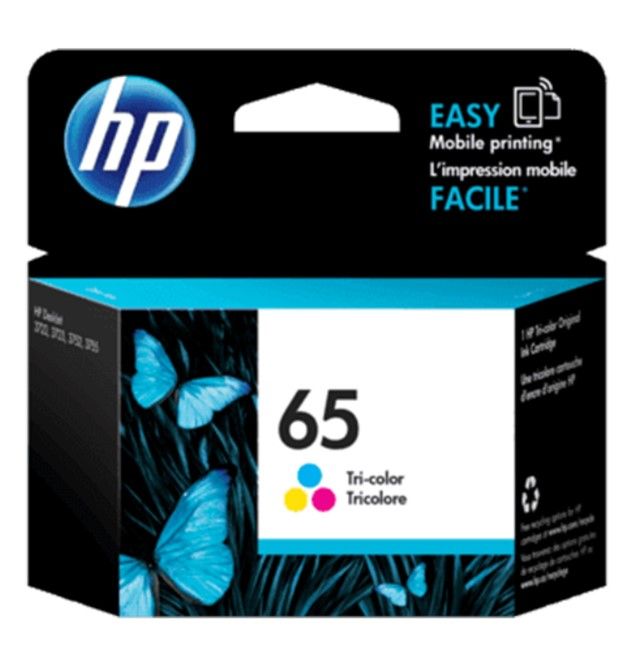 INK (หมึกสำหรับเครื่องพิมพ์) HP 65 TRI-COLOR (N9K01A)