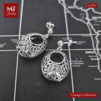 MT ต่างหูเงินแท้ สไตล์บาหลี แบบก้านเสียบ ติดหู Solid 925 Sterling Silver Earrings (se701) MT Jewelry มณีธารา