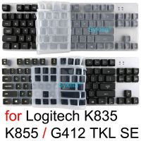 K835แผ่นครอบแป้นพิมพ์สำหรับ Logitech K835 K855 TKL G412 TKL SE สำหรับ Logi เคสป้องกันเชิงกลเคสซิลิโคนใส