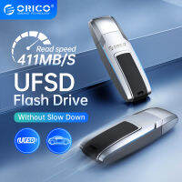 128GB Memory Stick ORICO UFSD Flash Drive ความเร็วสูง USB3.2 Thumb Drive,ข้อมูลไดรฟ์ Plug And Play สำหรับโทรศัพท์สำรอง,ไดรฟ์ USB กันน้ำและกันฝุ่น,405เมกะไบต์/วินาที,64GB/128GB/256GB/512GB พื้นที่เก็บข้อมูลขนาดใหญ่สำหรับ Mac