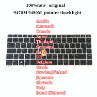 100%New For HP EliteBook Folio 9470M 9480M Laptop Keyboard backlight UI US TR IT SD AR DM SL HB BR JP RU UK