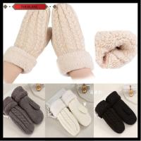 THEBLANC Ladies Thicken Winter Warm Women Accessories Gloves Knitted Wool Full Finger Mittens