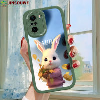 เคสมือถือ Jinsouwe เคส Redmik40 K40สำหรับ Xiaomi Redmi เด็กผู้หญิงลายการ์ตูนกระต่ายปกหนังคลุมเต็ม