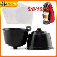 【YF】 Cafeteira Capsule Shell Conjunto de Louça Durável Descartável Plástico aplicável Placas Dolce Gusto 5 PCs 8 10PCs 2023