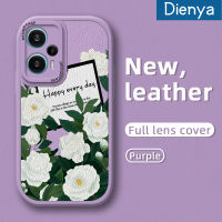 เคส Dienya สำหรับ F5 POCO เคสแฟชั่นลายดอกไม้สดดีไซน์ใหม่เคสใส่โทรศัพท์หนังซิลิโคนนิ่มเคสมือถือกันกระแทกป้องกันการตกพร้อมเคสป้องกันกล้องสำหรับเลนส์คลุมทั้งหมด