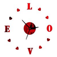 DIY Love Combination Wall Clock Bedroom Office Wall Clock Wall Home Decoration