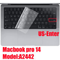 14 2021นิ้ว MacBook Pro คีย์บอร์ด A2442ใหม่โปร่งใส A2485ฝาครอบ TPU