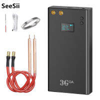 Seesii หน้าจอ LCD เครื่องเชื่อมจุดแบตเตอรี่ DIY ขนาดเล็กปรับได้70เกียร์สำหรับเชื่อมแผ่นแบตเตอรี่สายชาร์จนิกเกิลและ USB ปากกาปล่อยเร็วขนาด16นิ้วแผ่นนิกเกิล5เมตร