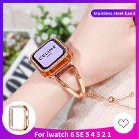 Ladies celet Strap For Bnad+ Diamond Case series Se 65432 Band 42mm 44mm Stainless Steel for 38mm 40mm