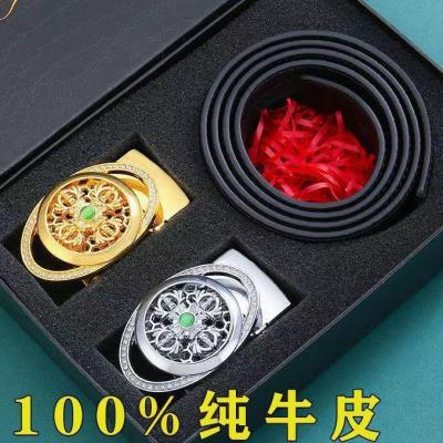 High-end time shipped the gold buckle leather belt buckle automatically male belt belt man novel design trends