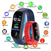 Muti-funtion M3 Smart Bracelet Heart Rate Monitor Fitness Tracker Sport Smartwatch Wristband Waterproof Bluetooth-compatible