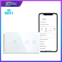 Bingoelec Smart Switch Wifi Wall Light Switch Touch Switch 1/2Gang 1/2/3/4 Way Smart Life Tuya App Alexa Switch 4Colors Power Points  Switches Savers