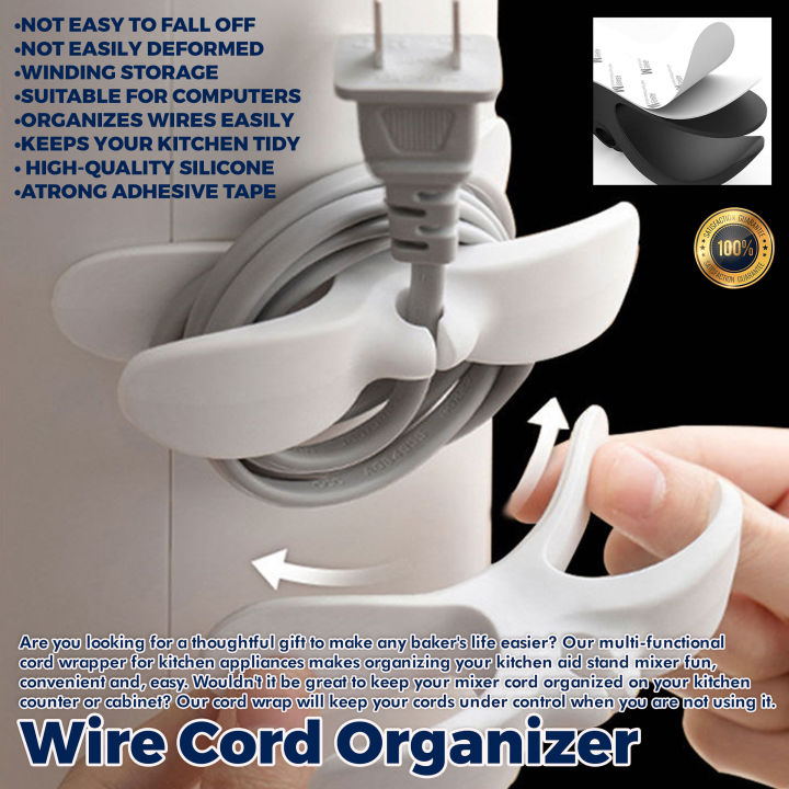 Cord Organizer For Kitchen Appliances On Silicone Cord Wrap Cord