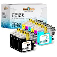 10 PACK LC-103XL Inkjet for Brother MFC-J4410DW MFC-J4510DW MFC-J4610DW Printer Ink Cartridges