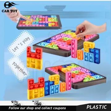 27pcs Silicone Pop Fidget Toy Building Blocks Antistress Puzzle
