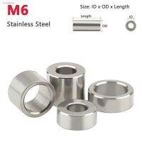 ▥▥☜ 5-10pcs M6 Stainless Steel Unthreaded Bushing Washer Round Hollow Standoff Spacer Gasket Sleeve Length 2 3 4 5 6 8 10 12 16 20mm