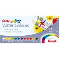 phc8 ชุดระบายสี สีน้ำ สีโปสเตอร์ อย่างดี สีฝุ่น สีเทียน สีชอ สีน้ำ pentel 12สี 15สี 18สี 24สี WFRS เพนเทลหลอดลามิเนต