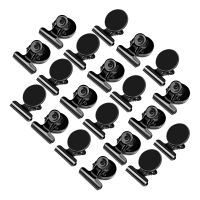 Refrigerator Magnet Magnetic Clips for Whiteboards, 40 Pcs Black Magnetic Clips Heavy Duty Metal Hanging Clips