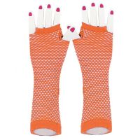 hot【DT】 New Womens Fashion Length Fishnet Fingerless Gloves Ladies Disco Costume Mesh