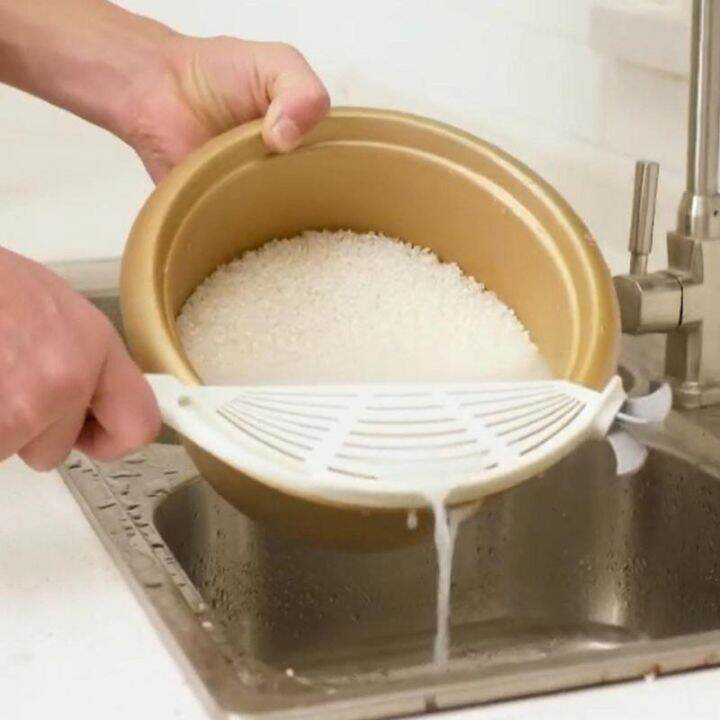 cc-rice-washer-sieve-plastic-colander-drain-with-handles-stirring-strainer-convenient-hanging-accessories