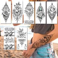 hot！【DT】✣  Fake Jewelry Temporary Tattoos Sticker Wristband Mandala Decal