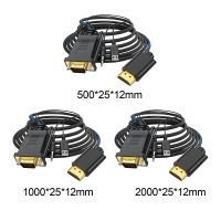 ✣ VGA to Adapter Cable Easily Install with Audio Output Converter Cable Accessory Black Golden Plating Plug and Play