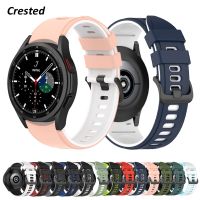 【ขายด่วน】20มิลลิเมตรวงสำหรับ Samsung Galaxy Watch 4คลาสสิก46มิลลิเมตร42มิลลิเมตร44มิลลิเมตร40มิลลิเมตร S Mart W Atch เข็มขัดกีฬาสร้อยข้อมือซิลิโคน Galaxy Watch 4สาย