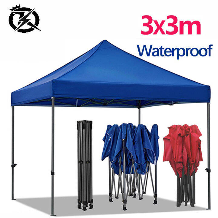 Tent Heavy Duty Tent 3x3m Foldable Retractable Tent Water Proof Coating