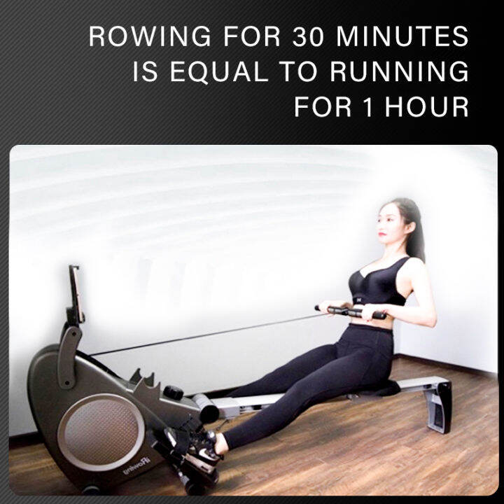 bkkgo-fitness-rowing-machine-สุขภาพและการออกกำลังในร่มชั้นพายแม่เหล็กไฟฟ้าควมคุมเครื่องพาย-มีน้ำหนักเบาและง่ายต่อการเก็บ-rowing-machine-กรรเชียงบก