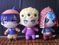 Jojoss ตุ๊กตาผจญภัยแบบแปลกประหลาดและตุ๊กตาตุ๊กตาหนานุ่ม Giorno Narancia Mista ใหม่